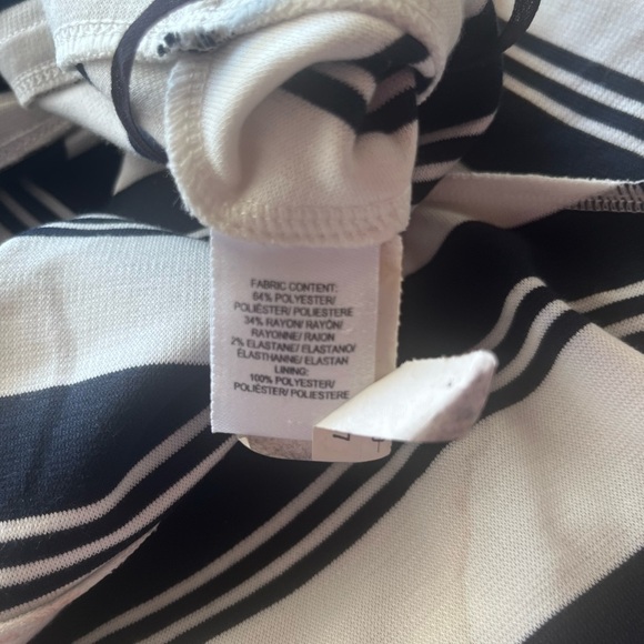 Derek Lam Monochrome Striped Midi Dress - Picture 8 of 8